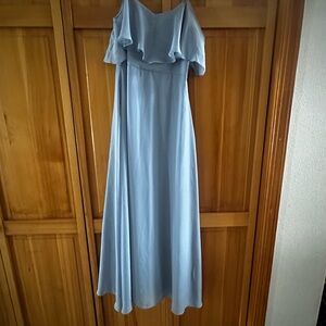 Birdy Grey One Shoulder Light Blue Dress